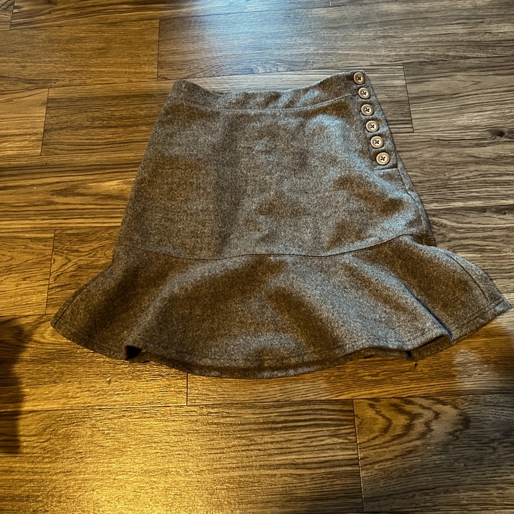 Maeve Grey Trumpet Skirt - Picture 2 of 7